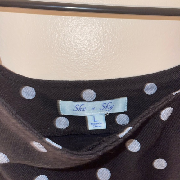 She + Sky Francesca’s overalls dress women’s large babydoll boho vintage retro - Picture 5 of 6